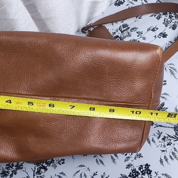 Madewell Leather Transport Tote Bag Shoulder Crossbody Adjustable Strap Brown - Picture 15 of 15